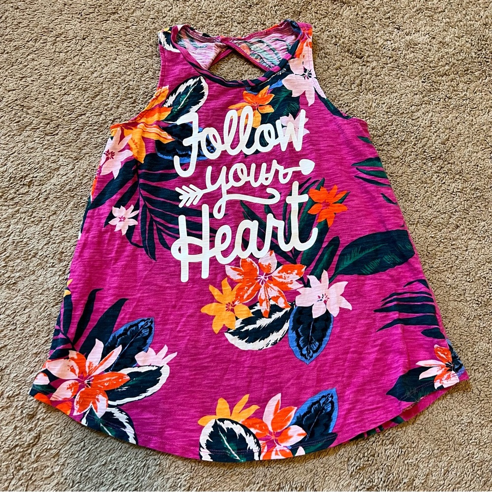 Girls Floral Tank Top Old Navy XL